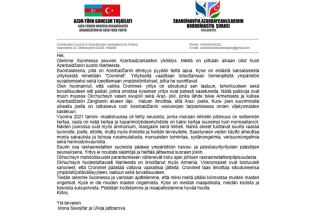 Azerbaijanis of Finland appeal to int'l organizations on Okhchuchay River's pollution by Armenia