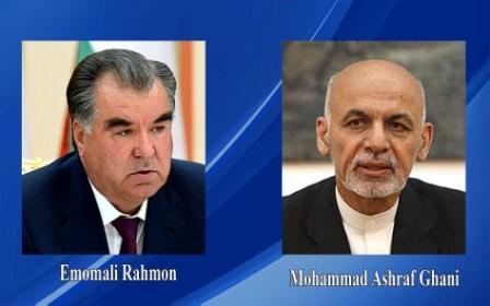 Tajik, Afgan presidents talk situation at border