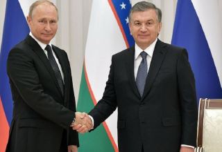 Putin Mirziyoyevlə görüşüb