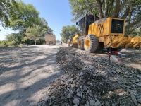Oğuz-Şəki yolunun asfaltlanmasına başlanılıb (FOTO)