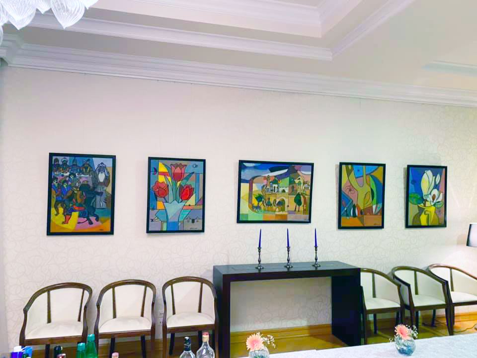 В резиденции посла Евросоюза выставлены работы азербайджанского художника (ФОТО)