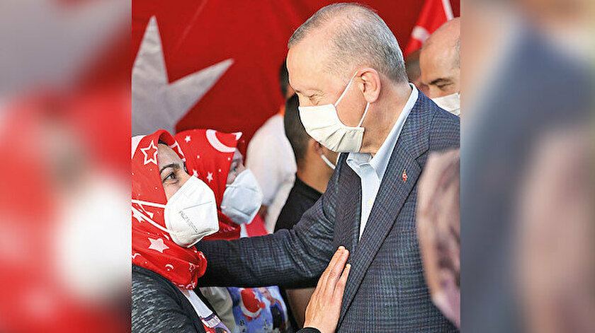 Cumhurbaşkanı Erdoğan Diyarbakır'dan mesaj verdi: Kavlimizi yenilemeye geldik