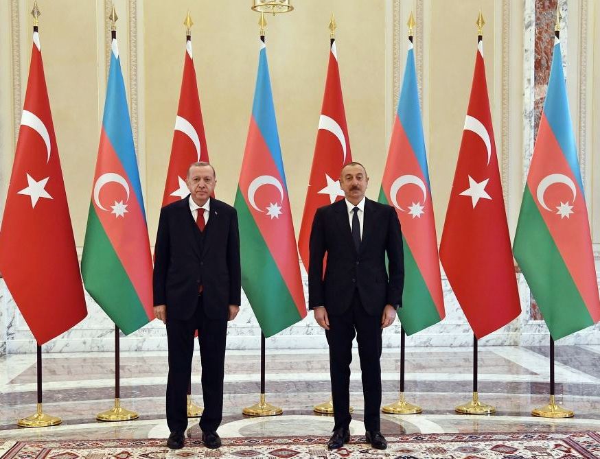 В селе Агалы Зангиланского района прошла официальная церемония встречи Президента Турции Реджепа Тайипа Эрдогана (версия 2)