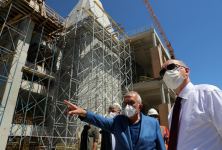 Cumhurbaşkanı Erdoğan Barbaros Hayrettin Paşa Camii inşaatında incelemelerde bulundu