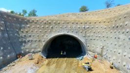 Construction of tunnels starts on Azerbaijan's Ahmadbayli-Fuzuli-Shusha highway (PHOTO)