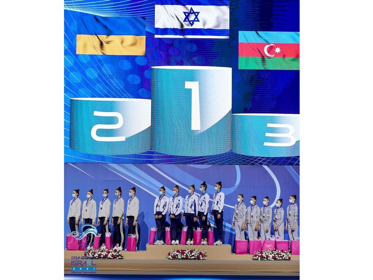 Azərbaycan komandası İsraildə keçirilən bədii gimnastika üzrə Qran Pridə bürünc medal qazandı