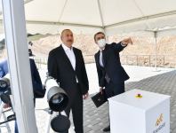 Azerbaijani president views activity of Chovdar integrated regional processing area of AzerGold in Dashkasan district (PHOTO)