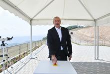Azerbaijani president views activity of Chovdar integrated regional processing area of AzerGold in Dashkasan district (PHOTO)