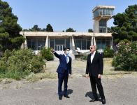 Президент Ильхам Алиев ознакомился с Нафталанским аэропортом (ФОТО)