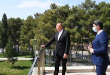 President Ilham Aliyev attends opening of Naftalan Central Sanatorium (PHOTO)