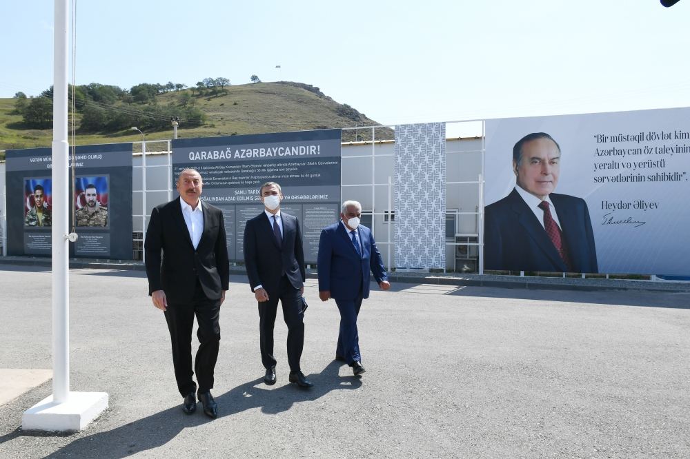 Azerbaijani president views activity of Chovdar integrated regional processing area of AzerGold in Dashkasan district (PHOTO) (UPDATE)