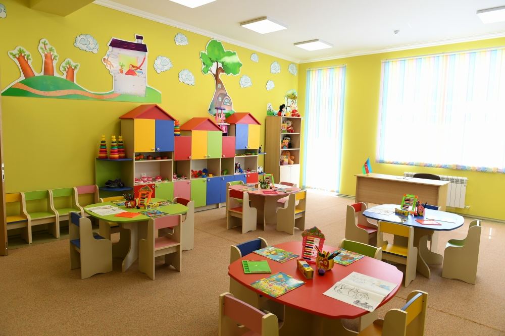 President Ilham Aliyev inaugurates 200-seat orphanage-kindergarten in Naftalan city (PHOTO)