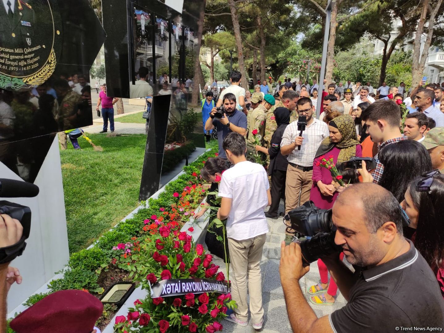 General Polad Həşimovun adına yaradılan parkın açılışı olub (FOTO)
