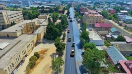 Продолжается ремонт дорог в Сабунчинском районе Баку (ФОТО)