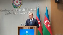 Главы МИД Азербайджана и Сербии провели в Баку пресс-конференцию (ФОТО/ВИДЕО)