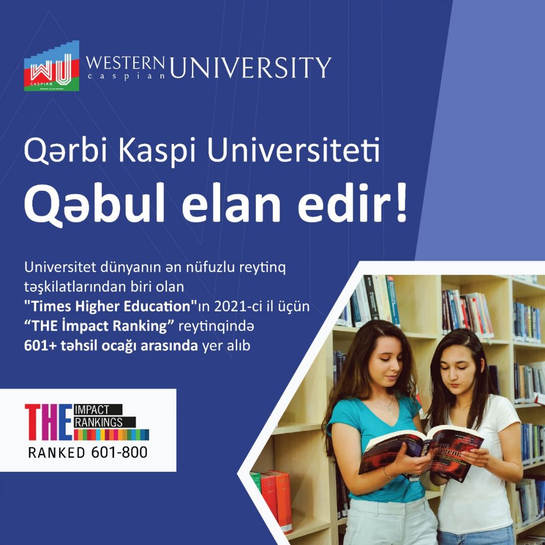 Qərbi Kaspi Universiteti bakalavr pilləsinə qəbul elan edir (VİDEO)