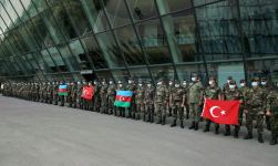 FHN-in dəstək qüvvələri Türkiyəyə yola salınıb (FOTO) (ƏLAVƏ OLUNUB)