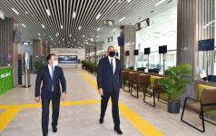 Azerbaijani president attends opening of new ASAN Service Center in Baku (PHOTO)
