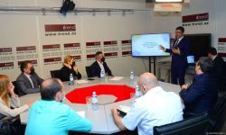 Azerbaijan’s Trend news agency holds discussions on bill "On Media" (PHOTO/VIDEO)
