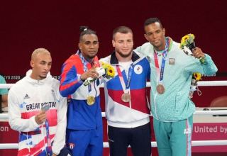 Tokio-2020: Azərbaycan boksçusuna medal təqdim olunub