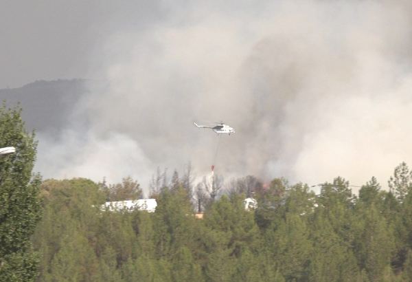 Азербайджанские пожарные продолжают борьбу с лесными пожарами в Турции (ФОТО/ВИДЕО)
