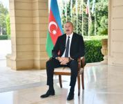 President Ilham Aliyev was interviewed by CNN Turk TV channel (PHOTO)