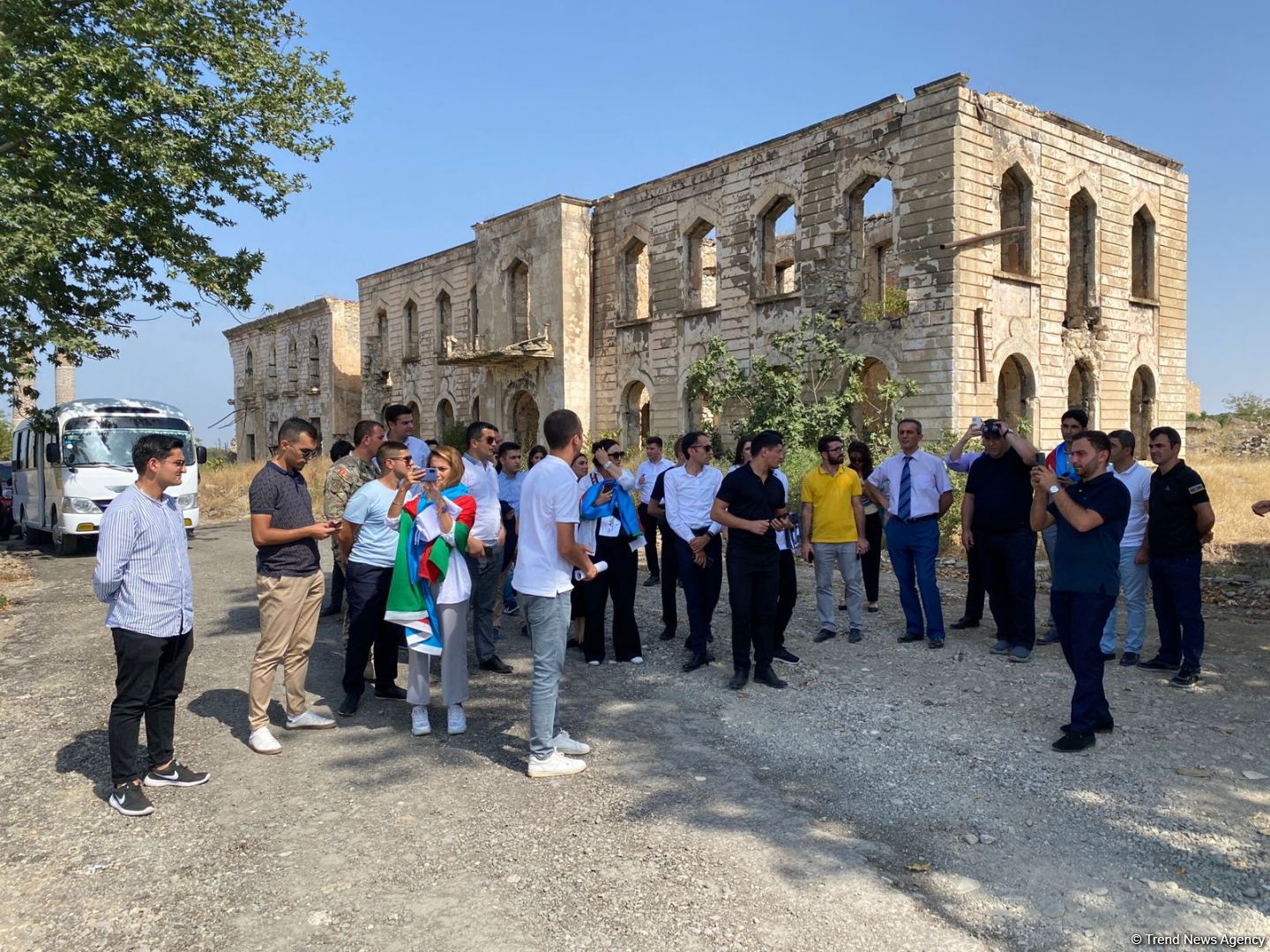 Reps of Azerbaijan's leading youth organizations visit liberated Aghdam (PHOTO)
