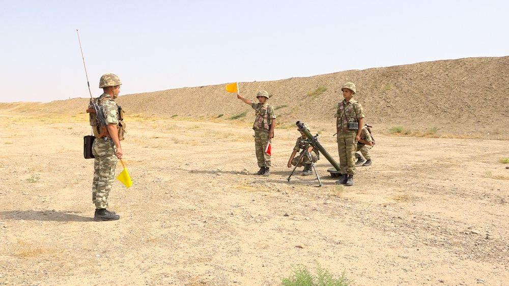 Проводятся занятия в минометных подразделениях Отдельной общевойсковой армии Нахчывана (ФОТО/ВИДЕО)