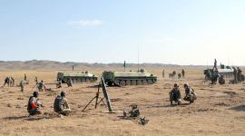 Hərbçilərimiz “Artilleriya atəşinin ustaları” müsabiqəsinə hazırlıq keçir (FOTO)