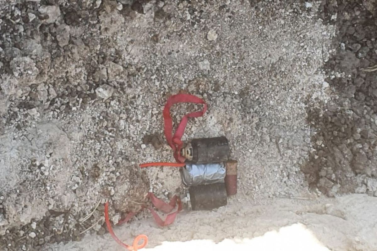 Hadrutda evin həyətində bomba tapılıb