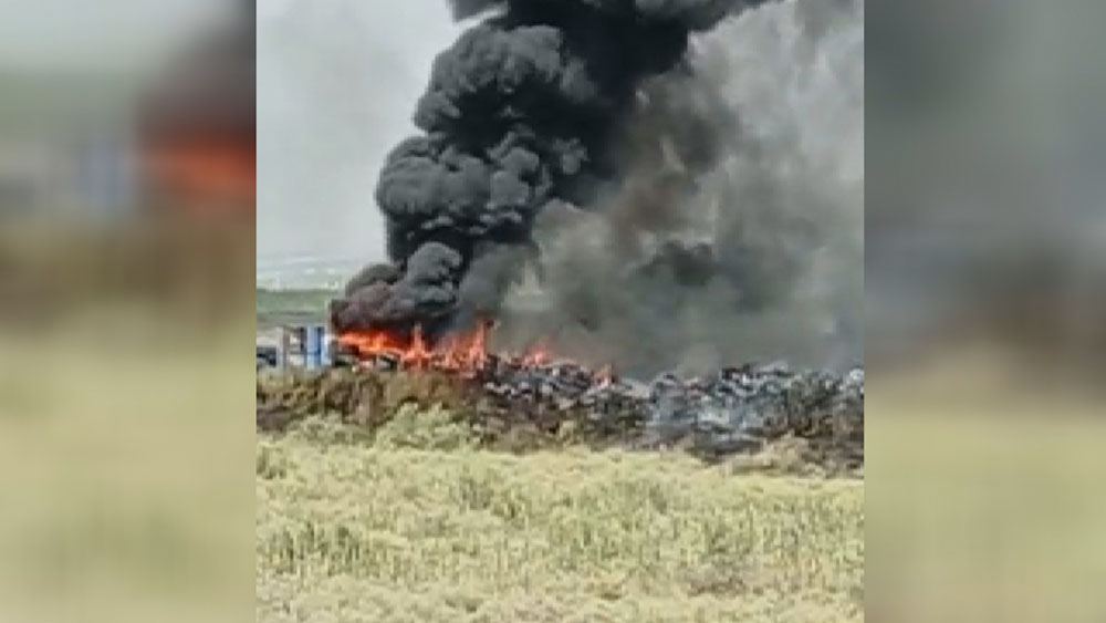 Armenian Armed Forces resort to arson in direction of Azerbaijan's Sadarak district (PHOTO/VIDEO)