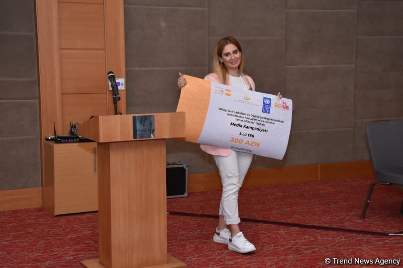 Azərbaycan hökuməti və BMT-nin birgə layihəsi üzrə keçirilən media kampaniyasına yekun vurulub (FOTO)