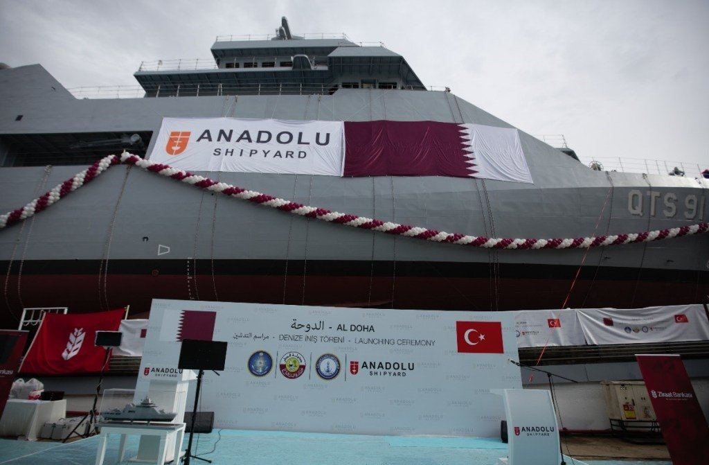 Turkish shipyard delivers 1st cadet training ship for Qatari Navy