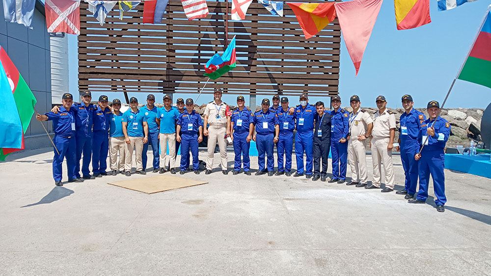Azerbaijani team takes second place at first episode of 'Sea Cup' military contest (PHOTO/VIDEO)