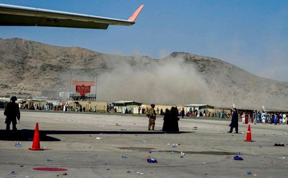 Taliban forces in Kabul airport ready to take over