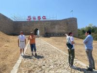 Зарубежные журналисты совершают поездку по освобожденным территориям Азербайджана (ФОТО)