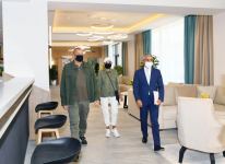 Prezident İlham Əliyev və birinci xanım Mehriban Əliyeva Şuşada “Qarabağ” hotelinin açılışında iştirak ediblər (FOTO/VİDEO)(YENİLƏNİB)
