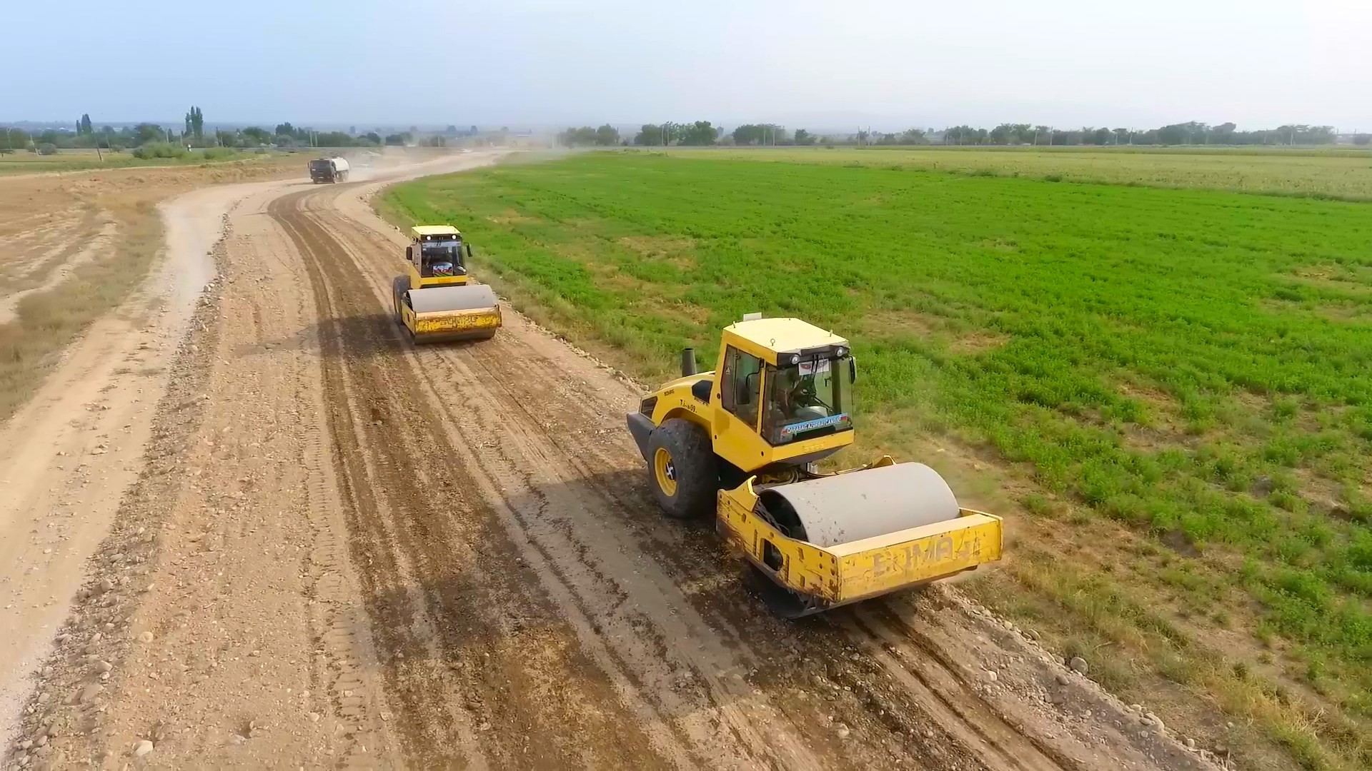 На западе Азербайджана начато строительство дороги, соединяющей 6 населенных пунктов (ФОТО)