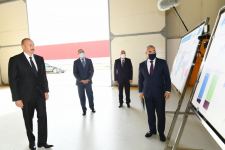 President Ilham Aliyev attends launches Azmonbat enterprise in Sumgayit Chemical Industrial Park (PHOTO)
