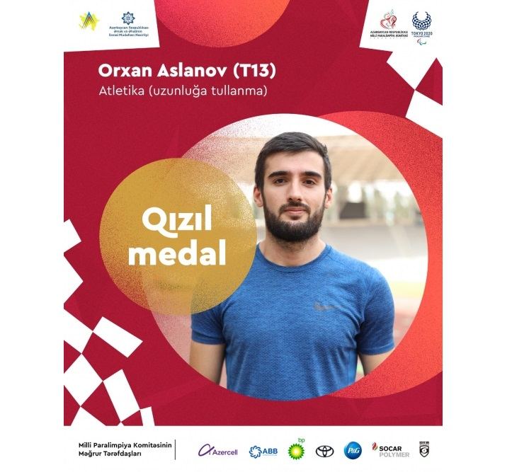 “Tokio-2020”: Para-atletimiz Orxan Aslanov Azərbaycana 14-cü qızıl medalı qazandırıb