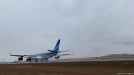 Историческое событие: В аэропорту Физули приземлился самолет AZAL «KARABAKH» (ФОТО/ВИДЕО)