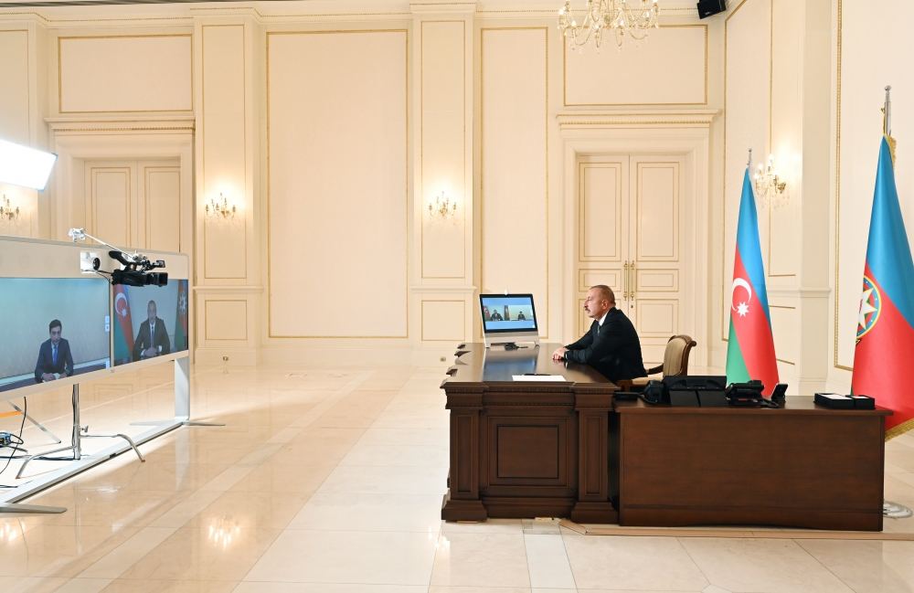President Ilham Aliyev receives Farid Gayibov on his appointment as Minister of Youth and Sports