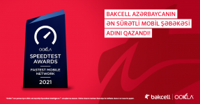 Ookla has announced Bakcell as the Fastest Mobile Network in Azerbaijan