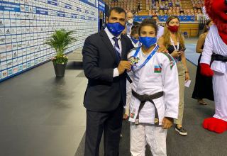 Azerbaijani judoka wins silver at European championship (PHOTO)