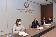 Ceyhun Bayramov Dünya Bankının Azərbaycan üzrə ölkə meneceri ilə görüşüb (FOTO)