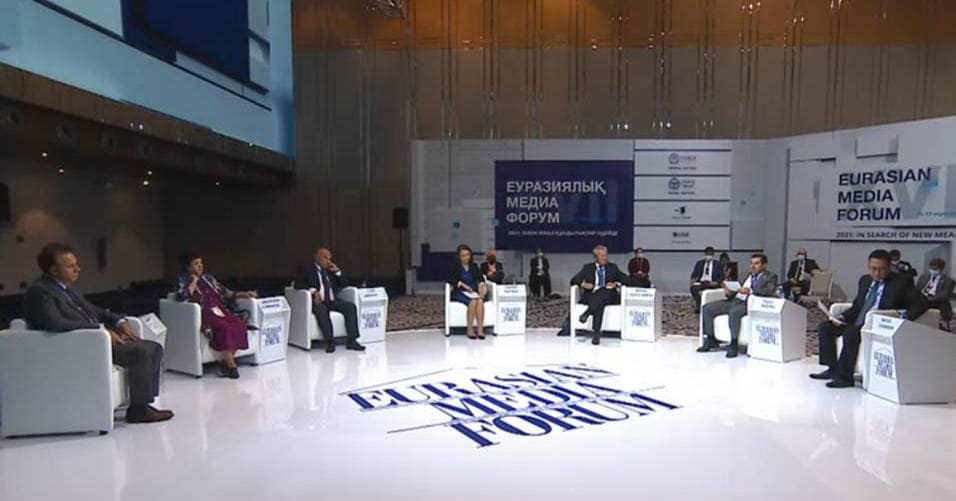 Qazaxıstanda XVII Avrasiya Media Forumu başlayıb (FOTO)