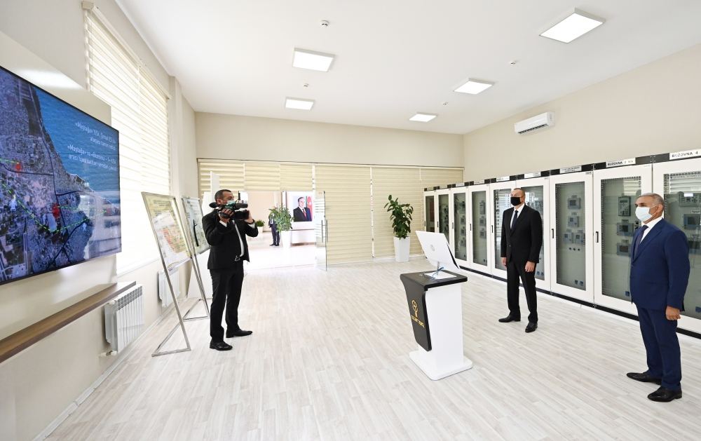 Президент Ильхам Алиев принял участие в открытии подстанции "Бузовна-1" в Хазарском районе Баку (ФОТО/ВИДЕО)