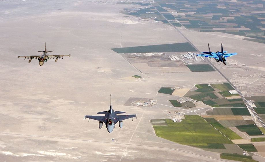 Azerbaijani, Turkish military planes make combat flights within joint exercises (PHOTO/VIDEO)