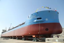 В Азербайджане спущен на воду новый нефтяной танкер (ФОТО)
