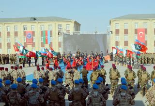 В Баку прошла церемония в связи с завершением совместных учений спецназа Азербайджана, Турции и Пакистана (ФОТО/ВИДЕО)